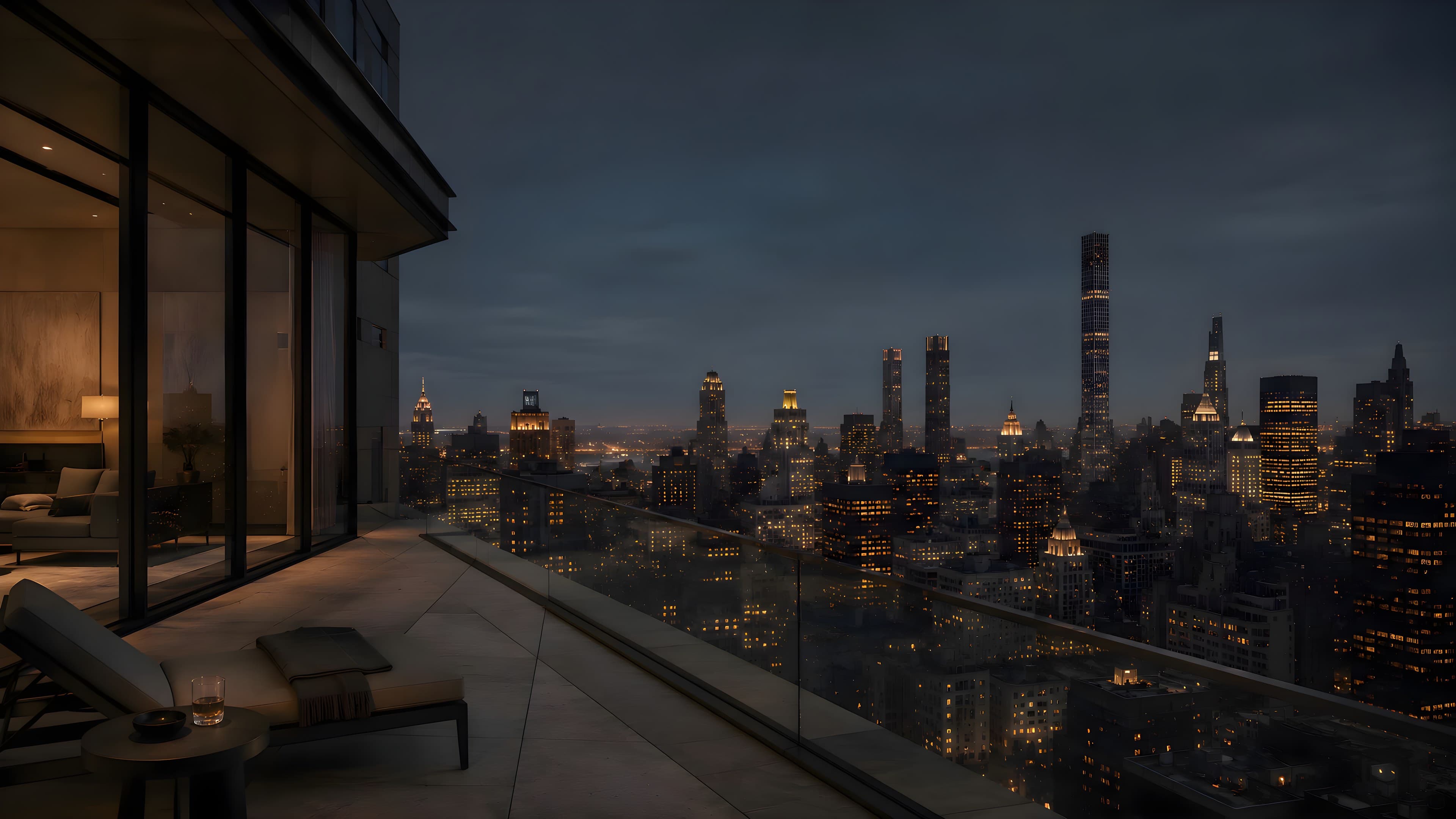 Manhattan at dusk